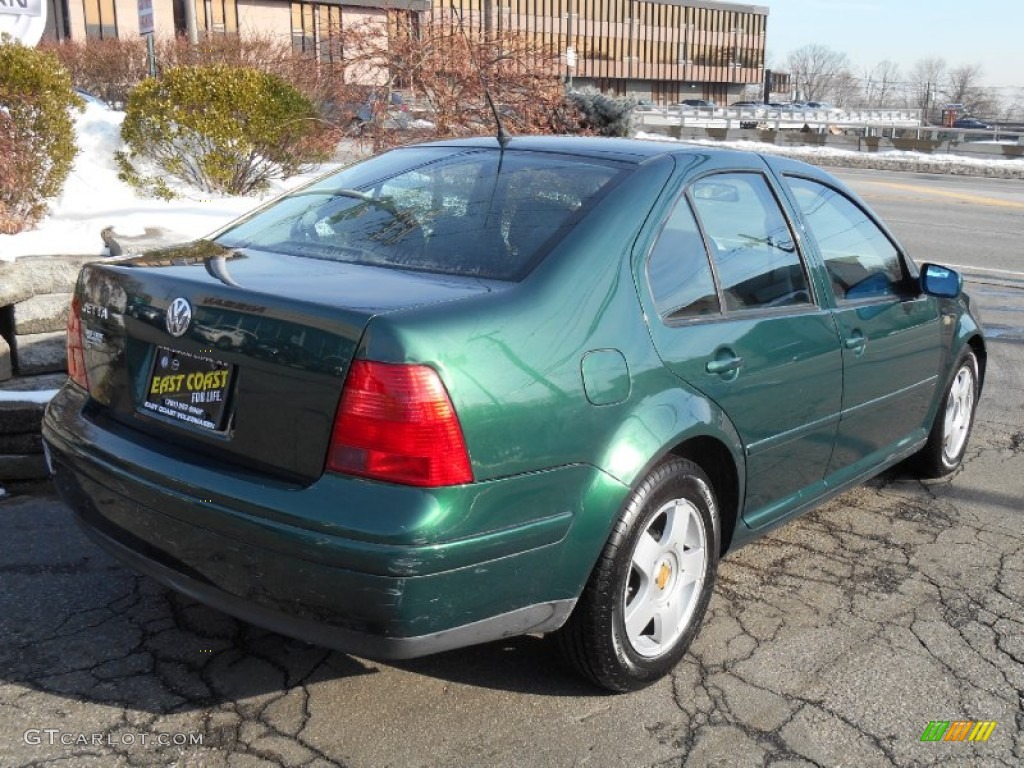 2000 Jetta GLS Sedan - Bright Green Pearl / Gray photo #4