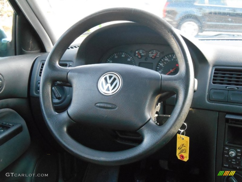 2000 Jetta GLS Sedan - Bright Green Pearl / Gray photo #12