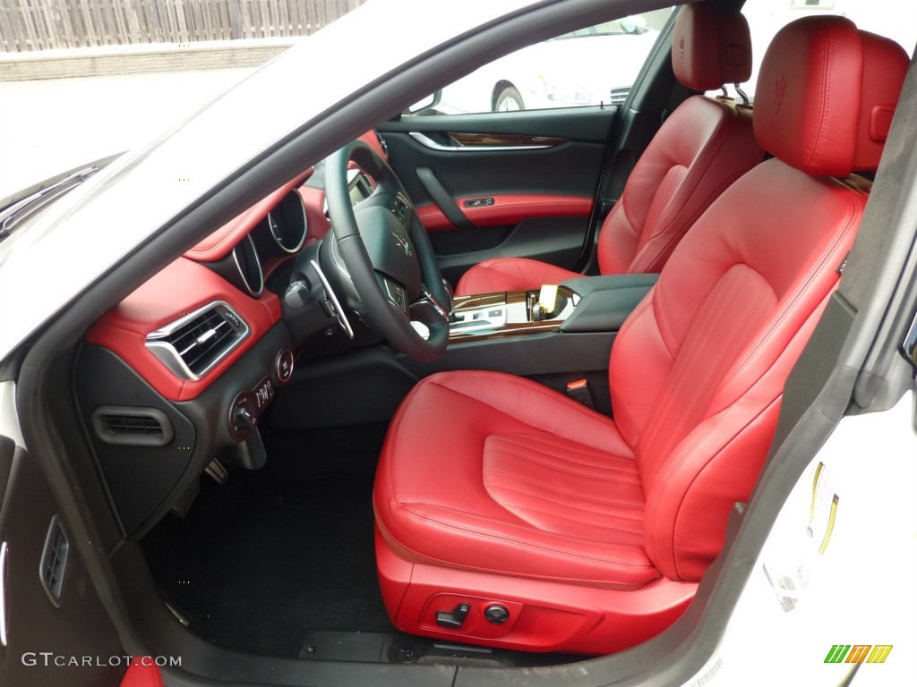 Nero/Rosso Interior 2014 Maserati Ghibli S Q4 Photo #91576433