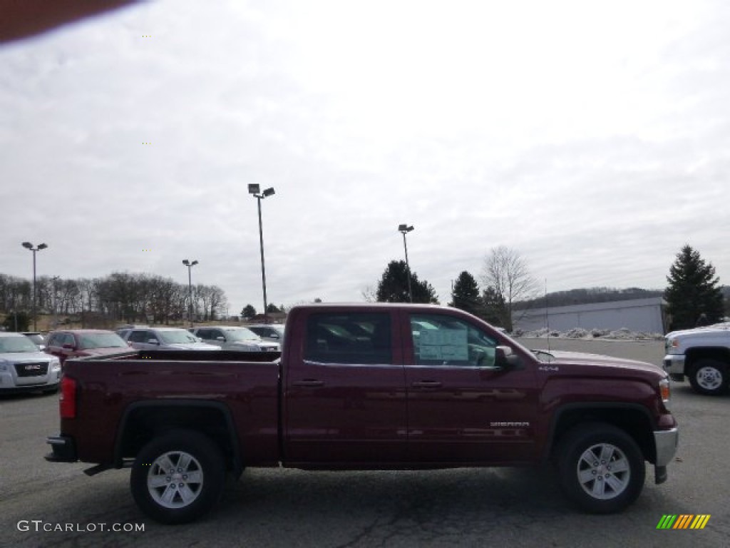 2014 Sierra 1500 SLE Crew Cab 4x4 - Sonoma Red Metallic / Jet Black photo #4