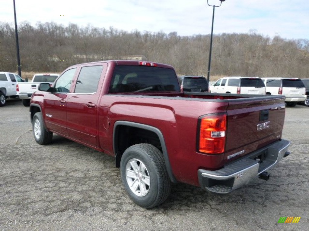 2014 Sierra 1500 SLE Crew Cab 4x4 - Sonoma Red Metallic / Jet Black photo #7