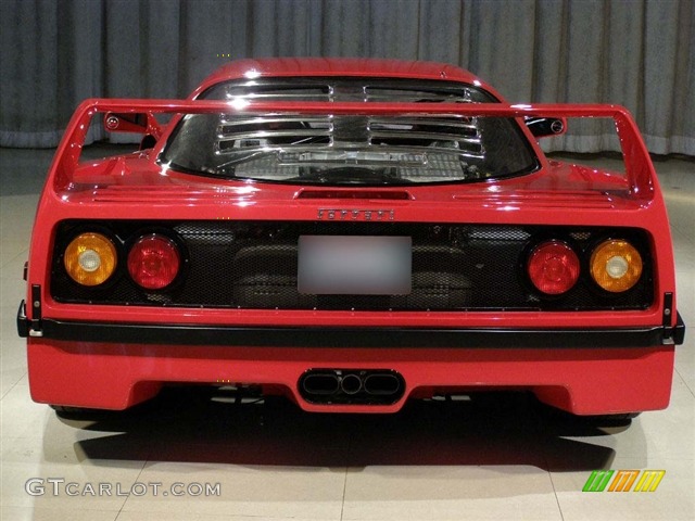 1990 Ferrari F40 Standard F40 Model 1990 Ferrari F40, Red / Red Interior, Rear Photo #91578