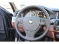 Cinnamon Brown 2014 BMW 5 Series 528i xDrive Sedan Steering Wheel