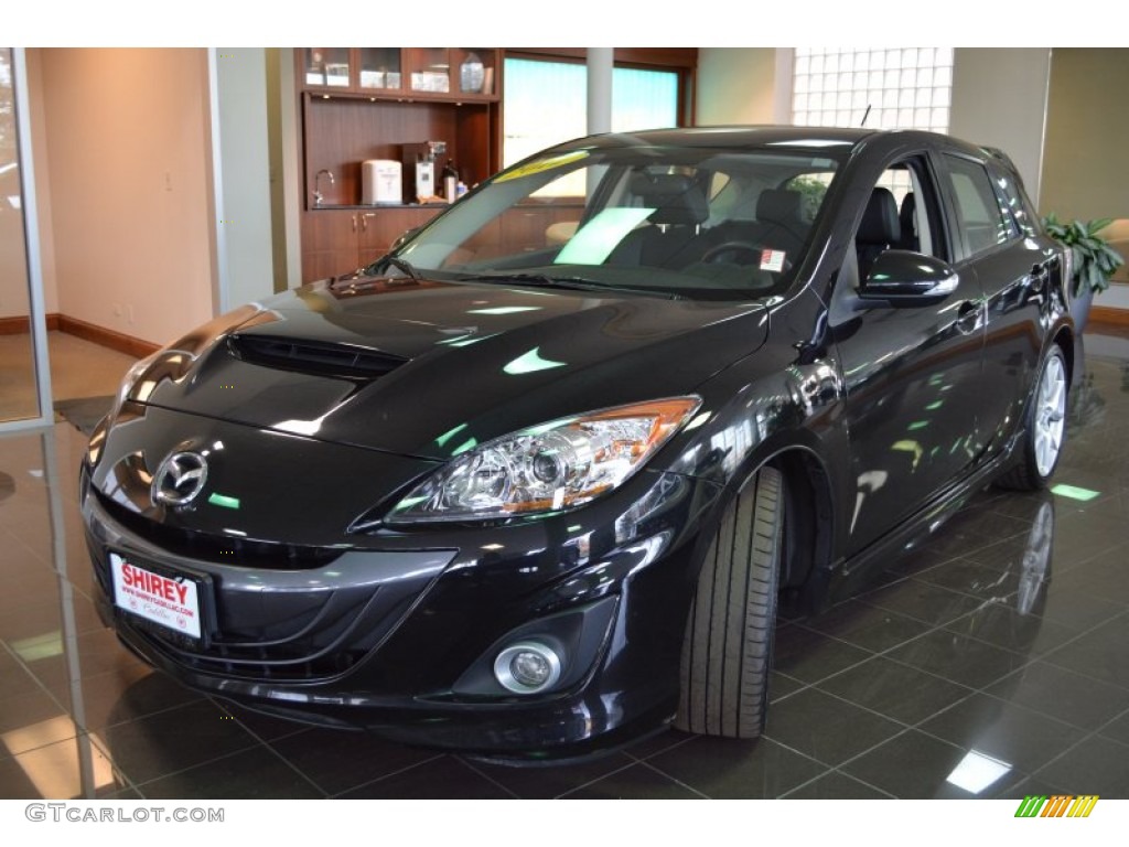 2012 MAZDA3 MAZDASPEED3 - Black Mica / MAZDASPEED Black/Red photo #1