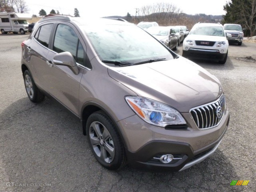 Cocoa Silver Metallic 2014 Buick Encore Convenience AWD Exterior Photo #91579151