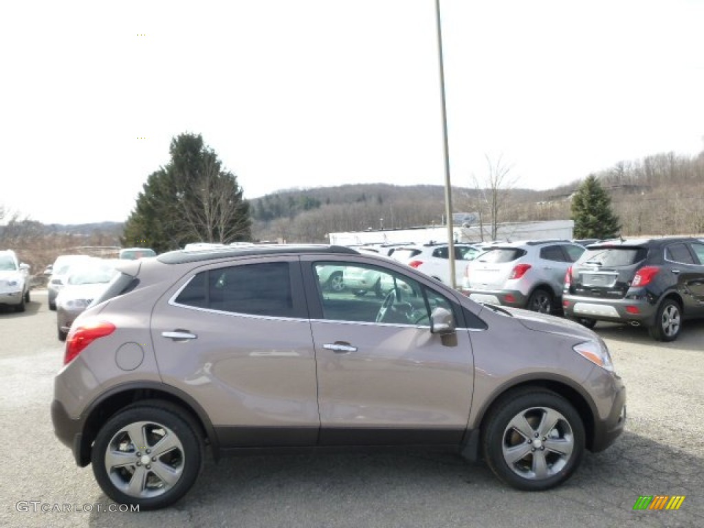 Cocoa Silver Metallic 2014 Buick Encore Convenience AWD Exterior Photo #91579166
