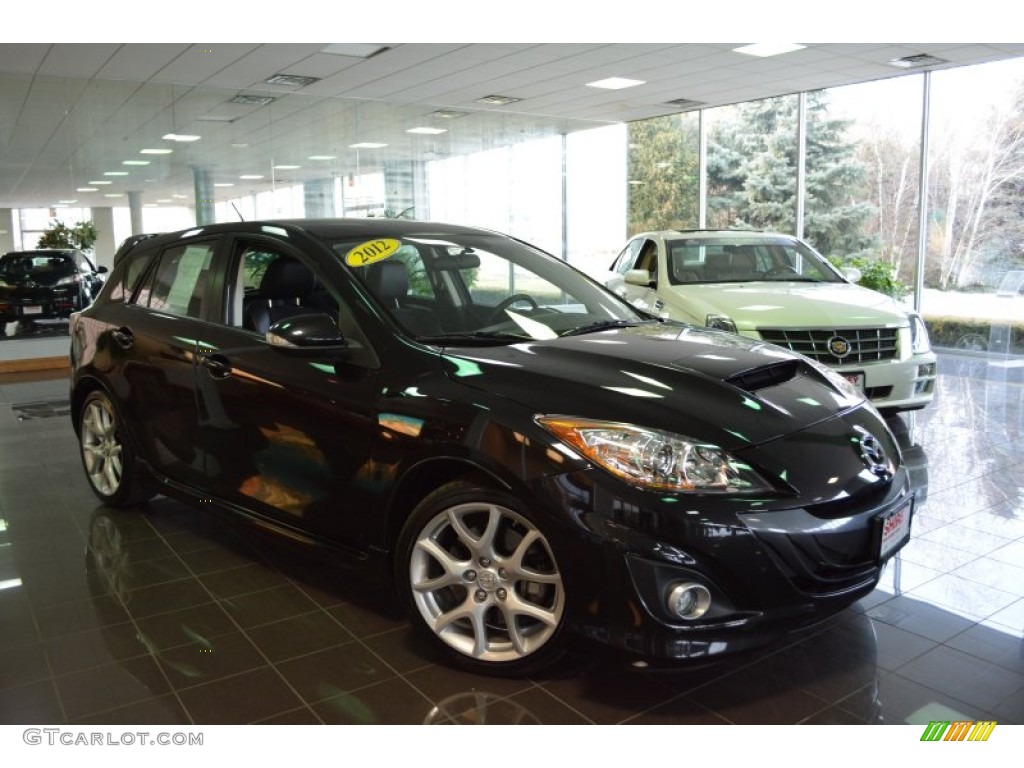 2012 MAZDA3 MAZDASPEED3 - Black Mica / MAZDASPEED Black/Red photo #6