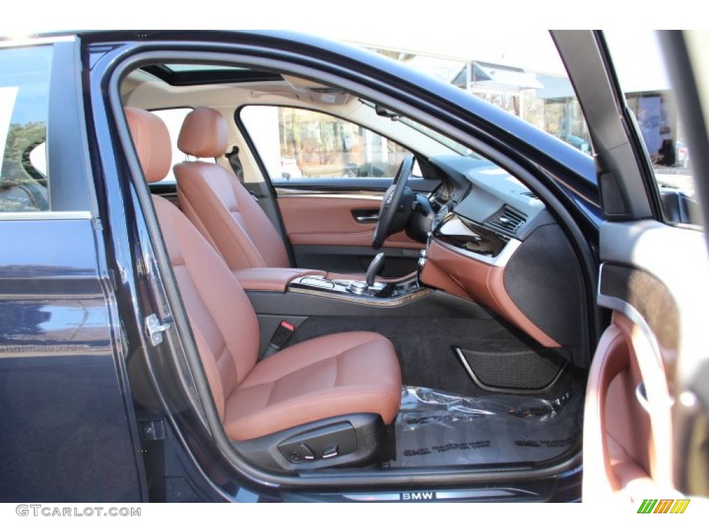 2014 5 Series 528i xDrive Sedan - Imperial Blue Metallic / Cinnamon Brown photo #26