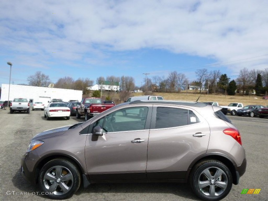 Cocoa Silver Metallic 2014 Buick Encore Convenience AWD Exterior Photo #91579235