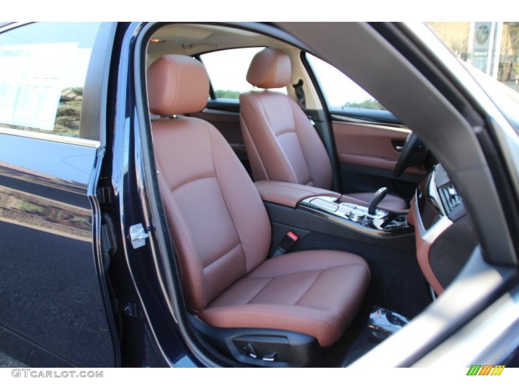 Cinnamon Brown Interior 2014 BMW 5 Series 528i xDrive Sedan Photo #91579241