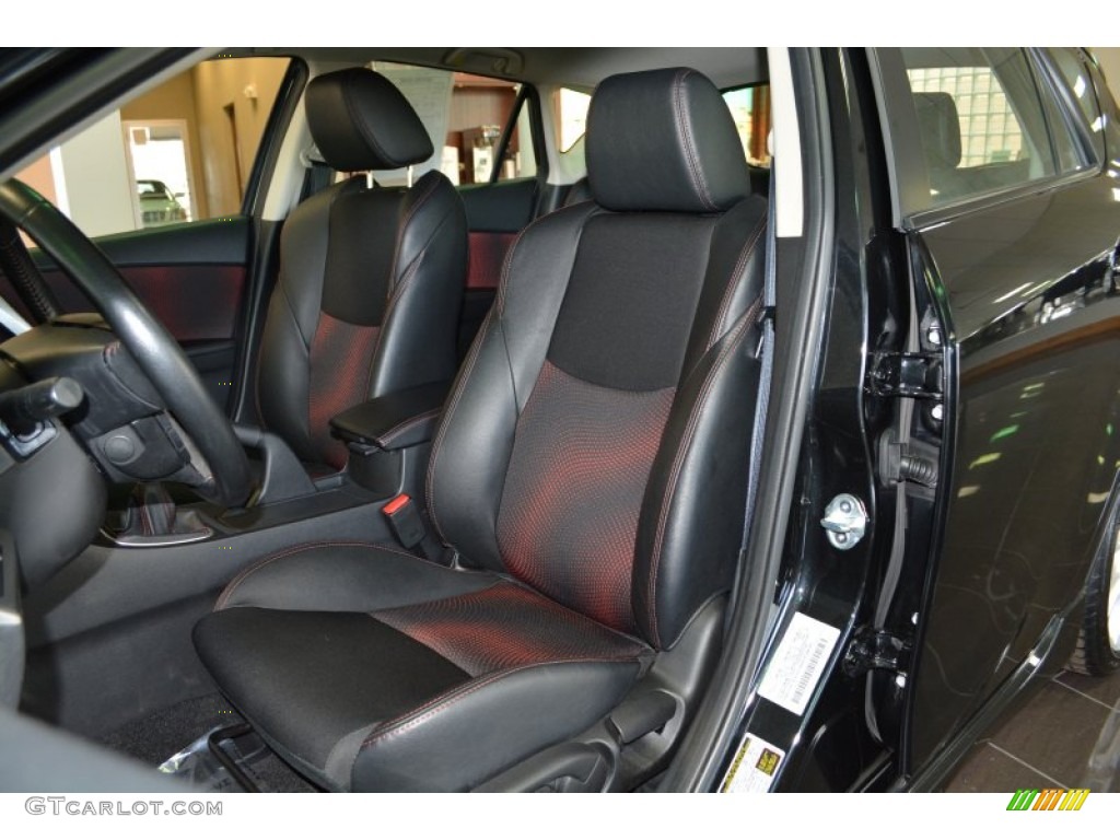 2012 MAZDA3 MAZDASPEED3 - Black Mica / MAZDASPEED Black/Red photo #17