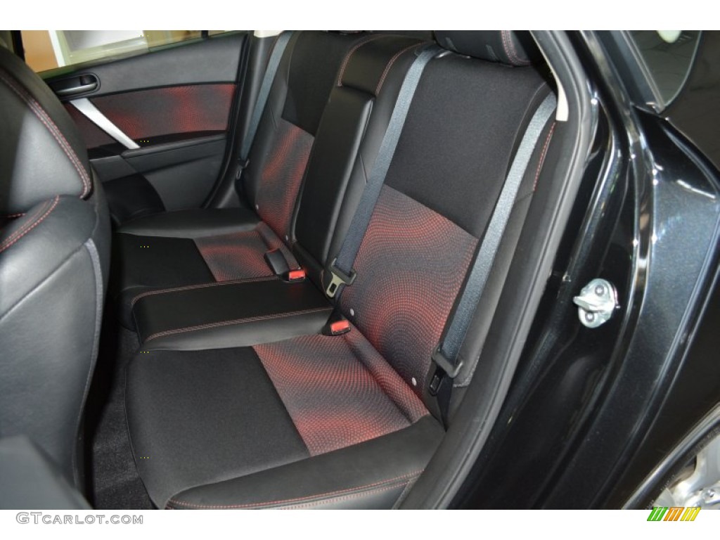2012 MAZDA3 MAZDASPEED3 - Black Mica / MAZDASPEED Black/Red photo #25