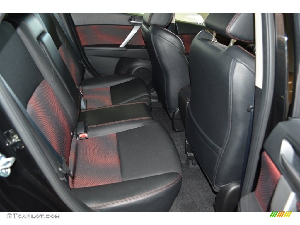 2012 MAZDA3 MAZDASPEED3 - Black Mica / MAZDASPEED Black/Red photo #27