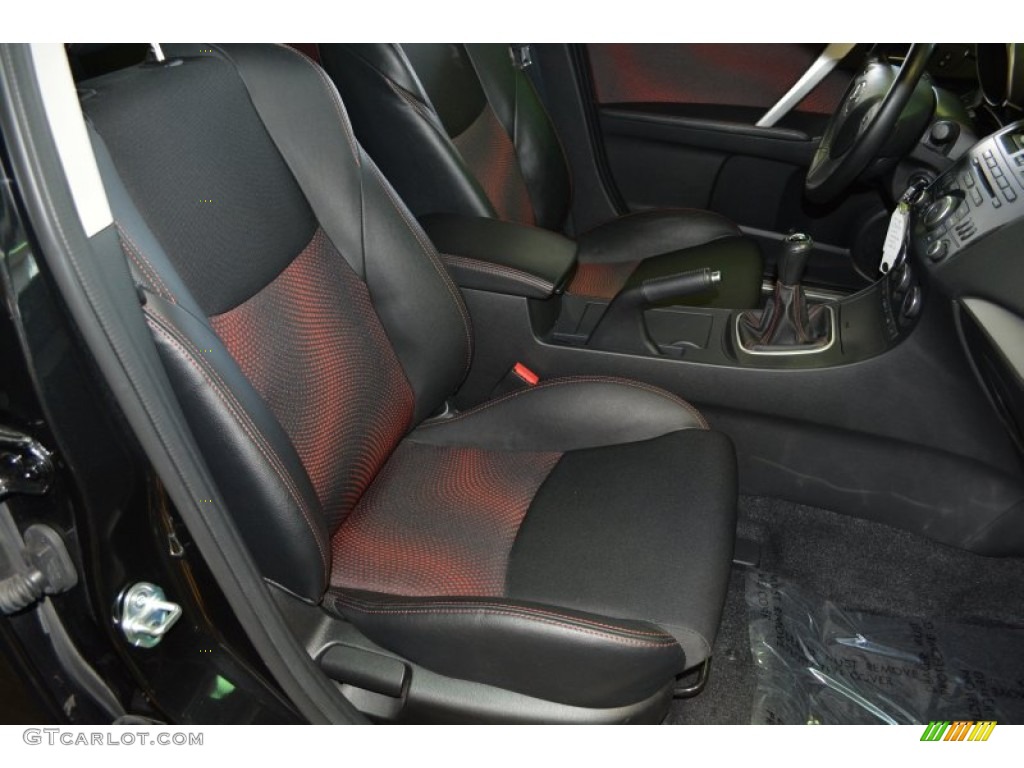 2012 MAZDA3 MAZDASPEED3 - Black Mica / MAZDASPEED Black/Red photo #29