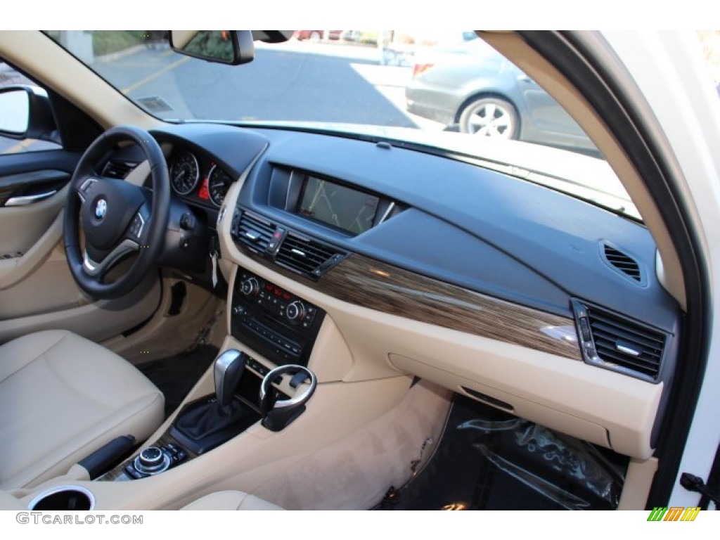 2014 BMW X1 xDrive35i Sand Beige Dashboard Photo #91579748