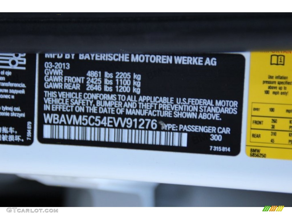 2014 X1 Color Code 300 for Alpine White Photo #91579868
