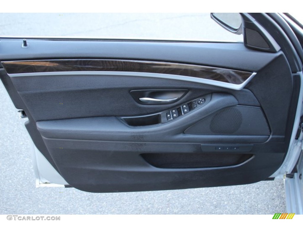 2014 BMW 5 Series 528i xDrive Sedan Black Door Panel Photo #91581143