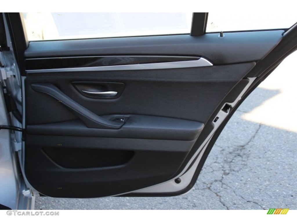 2014 BMW 5 Series 528i xDrive Sedan Black Door Panel Photo #91581392