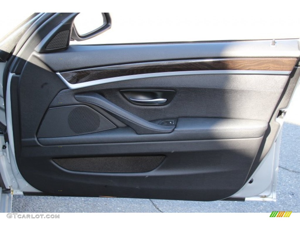2014 BMW 5 Series 528i xDrive Sedan Black Door Panel Photo #91581428