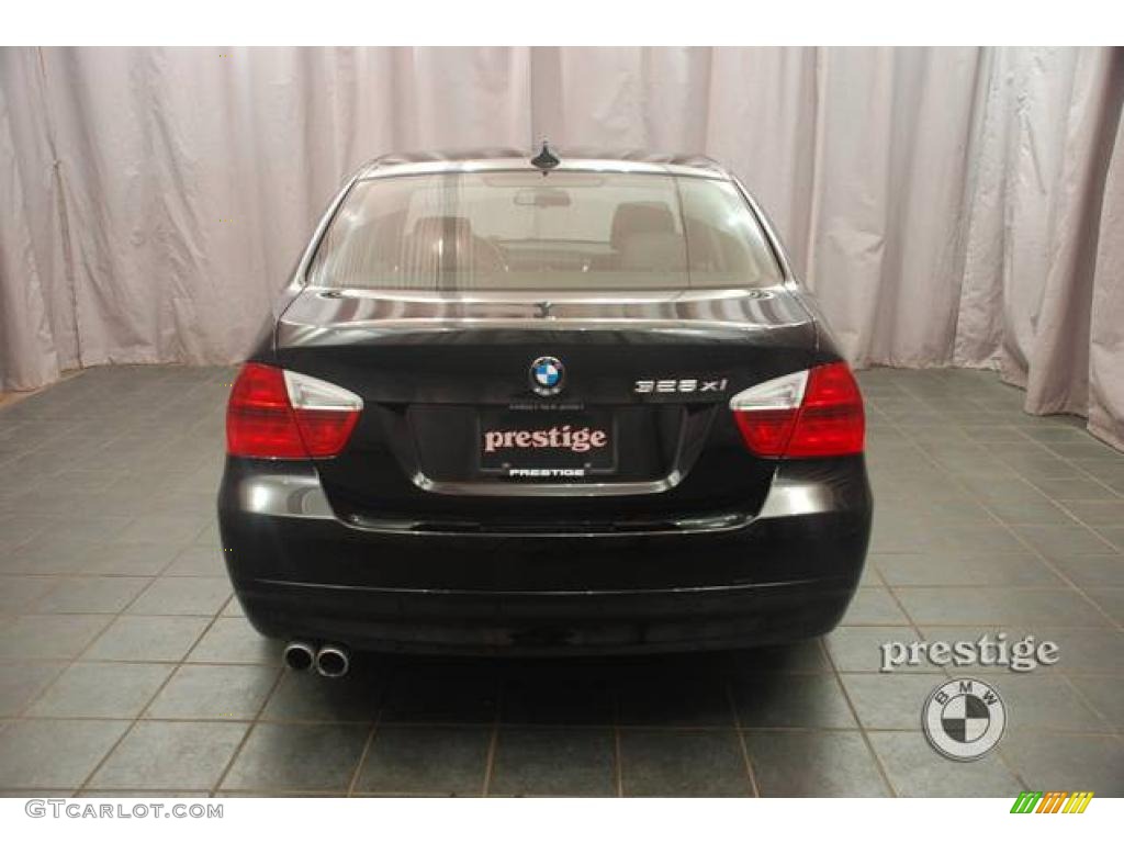 2008 3 Series 328xi Sedan - Jet Black / Black photo #2