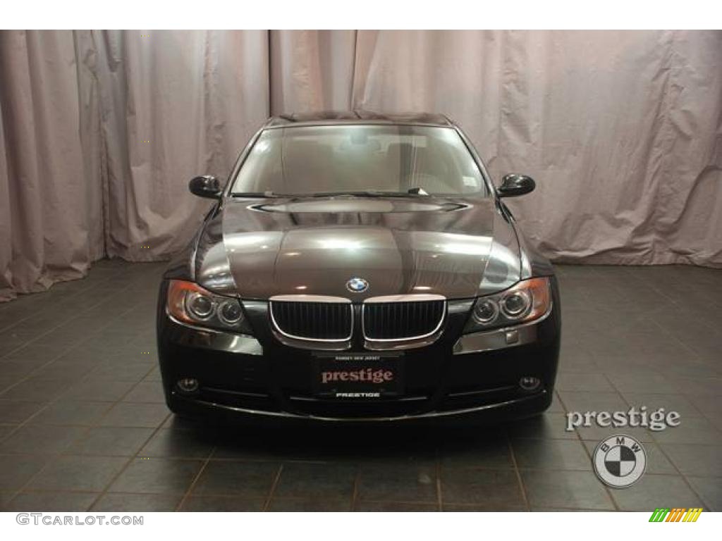 2008 3 Series 328xi Sedan - Jet Black / Black photo #6