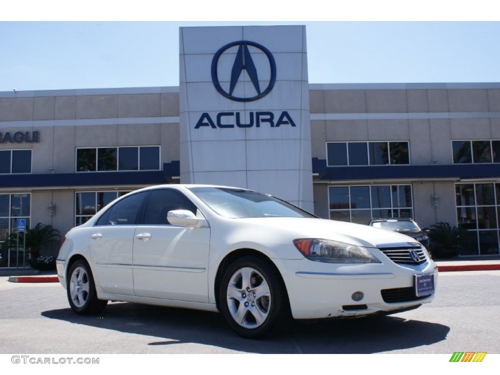 2006 RL 3.5 AWD Sedan - Premium White Pearl / Parchment photo #1