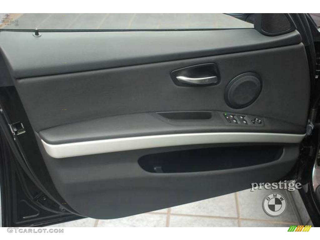 2008 3 Series 328xi Sedan - Jet Black / Black photo #9