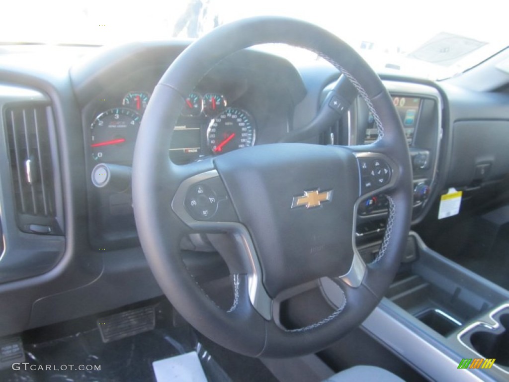 2014 Silverado 1500 LT Crew Cab 4x4 - Blue Topaz Metallic / Jet Black/Dark Ash photo #14