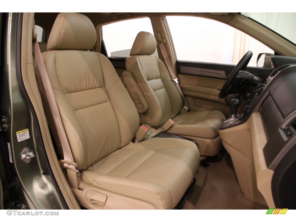 2009 CR-V EX-L 4WD - Green Tea Metallic / Ivory photo #14