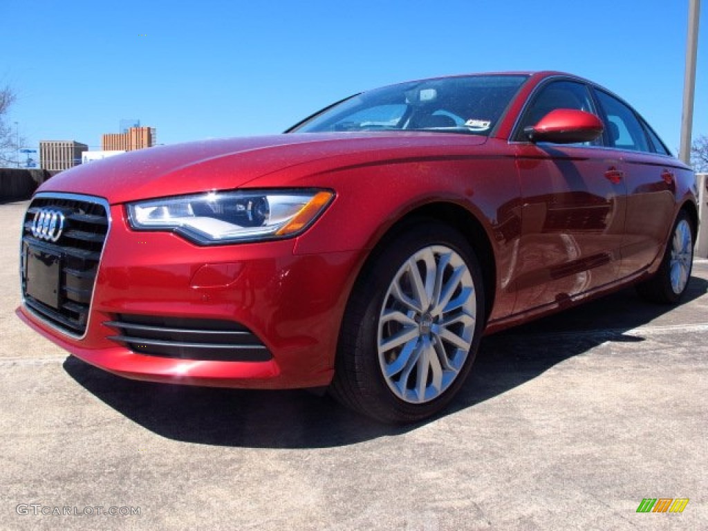 Garnet Red Pearl 2014 Audi A6 3.0 TDI quattro Sedan Exterior Photo #91589253