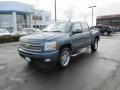 2013 Blue Granite Metallic Chevrolet Silverado 1500 LTZ Crew Cab  photo #2