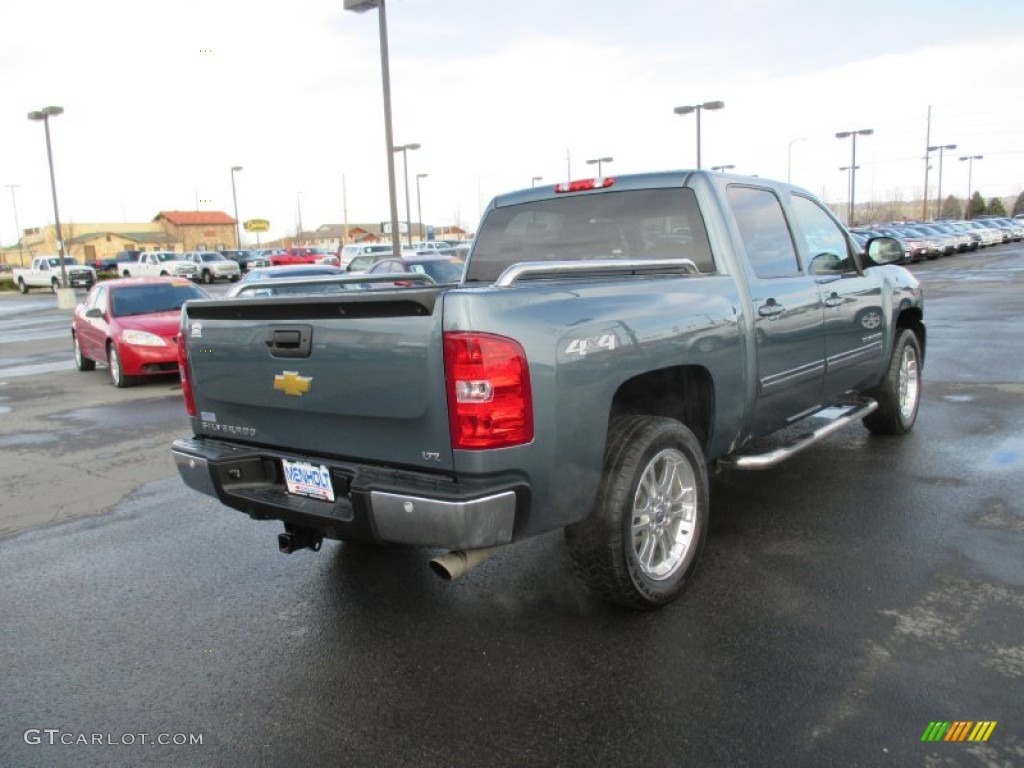 2013 Silverado 1500 LTZ Crew Cab - Blue Granite Metallic / Light Titanium/Dark Titanium photo #6