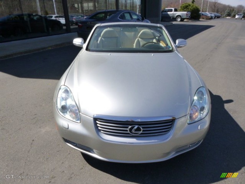 2003 SC 430 - Millennium Silver Metallic / Ecru Beige photo #2