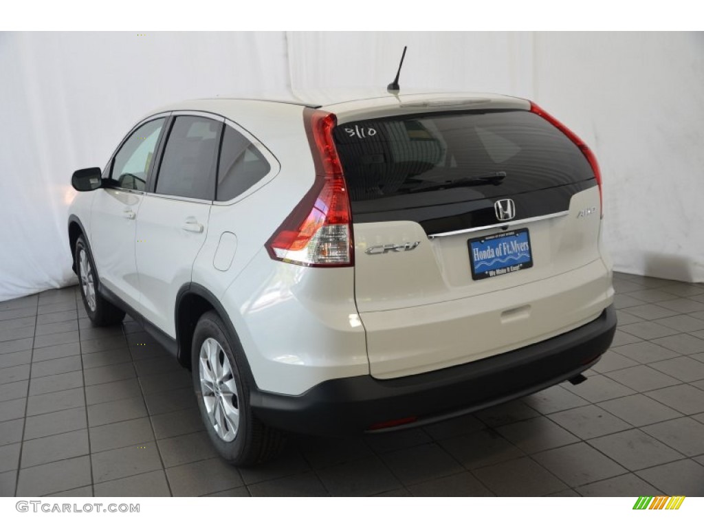 2014 CR-V EX AWD - White Diamond Pearl / Beige photo #6