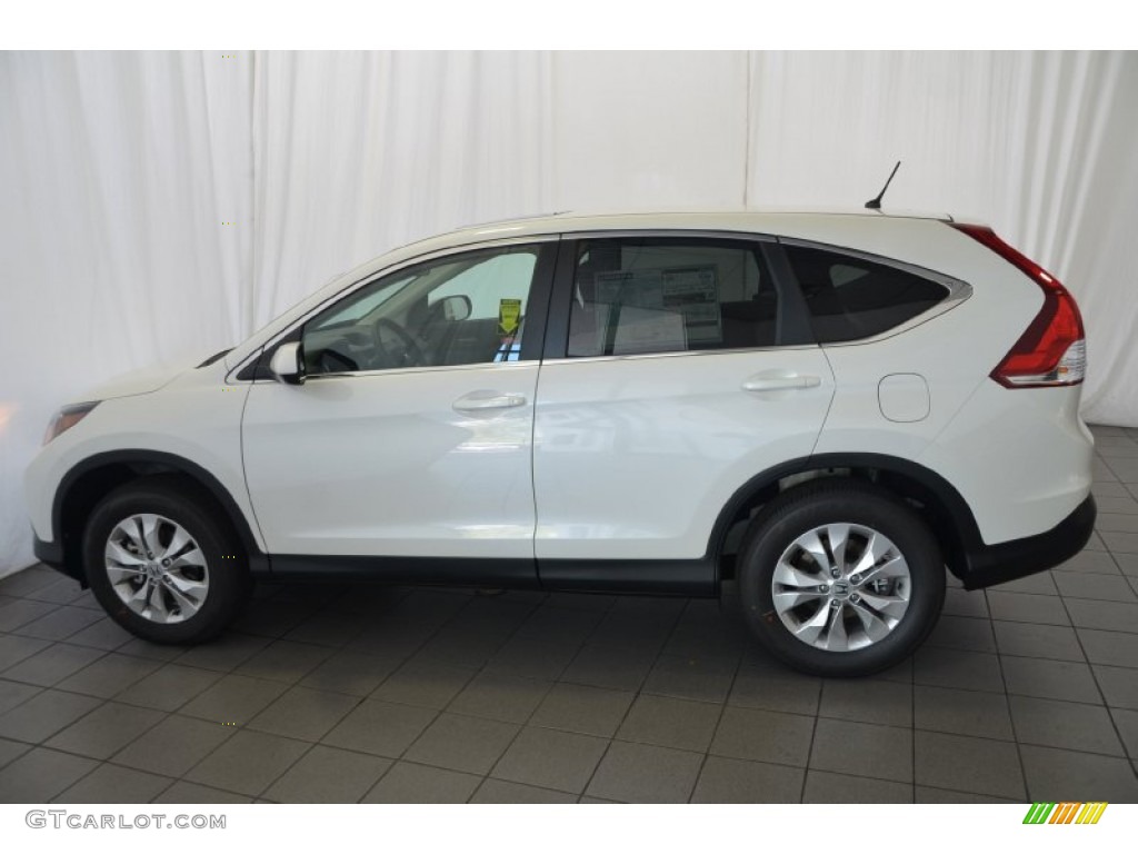 2014 CR-V EX-L - White Diamond Pearl / Beige photo #8