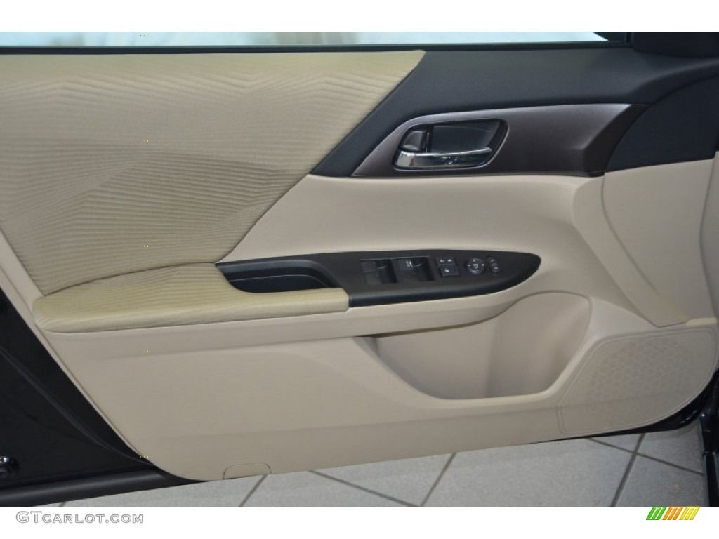 2014 Accord LX Sedan - Crystal Black Pearl / Ivory photo #10