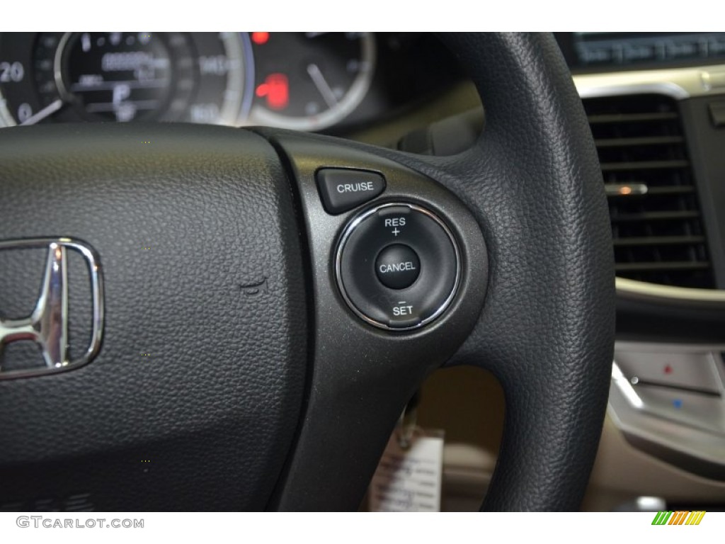 2014 Accord LX Sedan - Crystal Black Pearl / Ivory photo #21