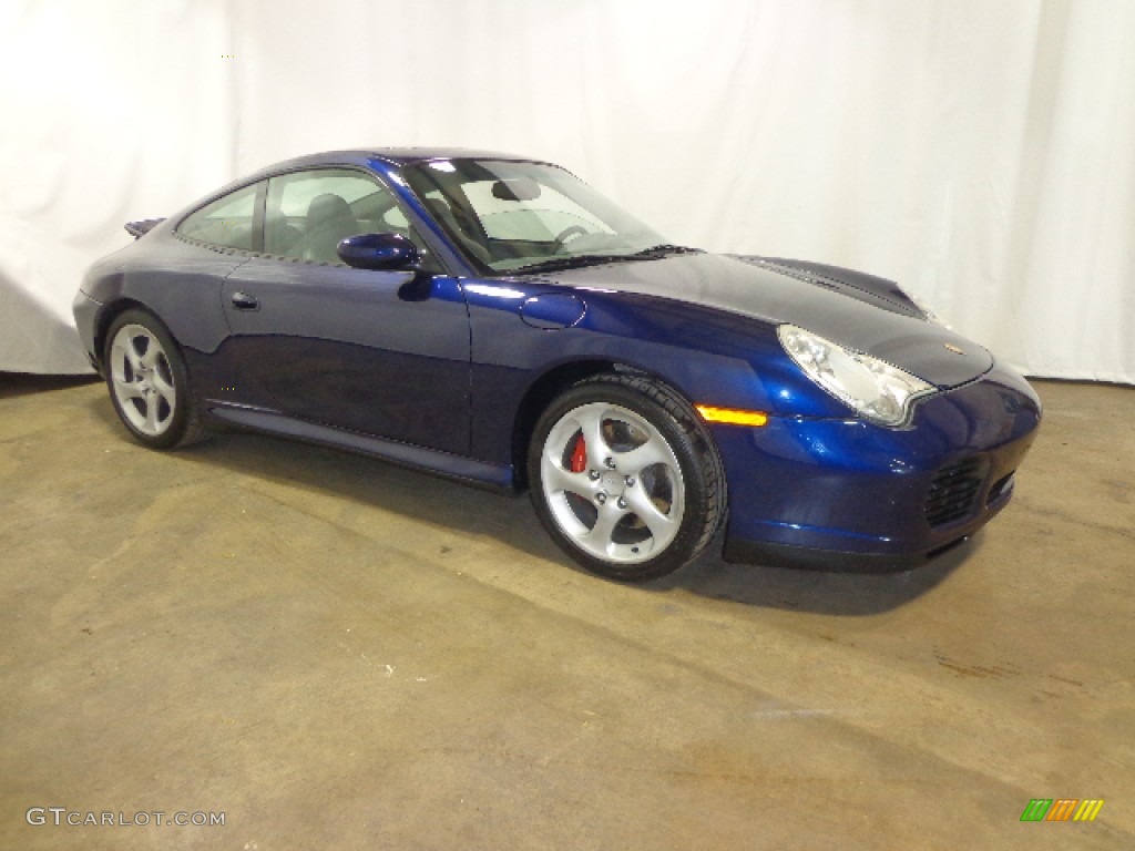 2003 911 Carrera 4S Coupe - Lapis Blue Metallic / Graphite Grey photo #23