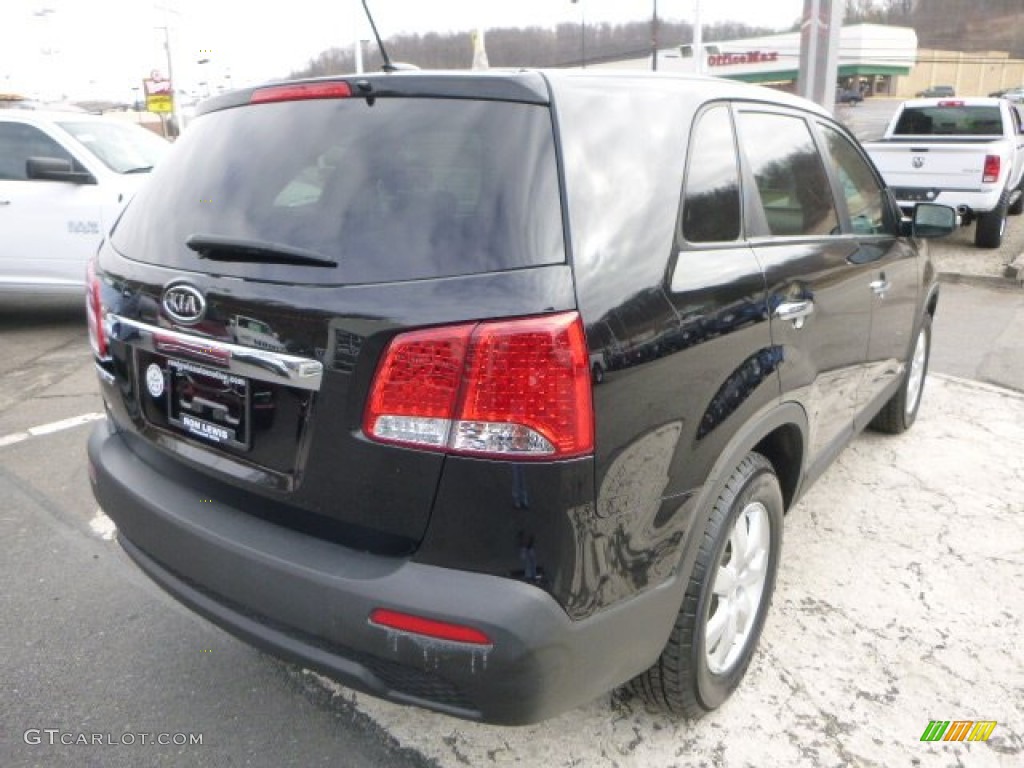 2012 Sorento LX AWD - Ebony Black / Black photo #5