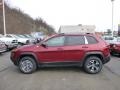 2014 Deep Cherry Red Crystal Pearl Jeep Cherokee Trailhawk 4x4  photo #2