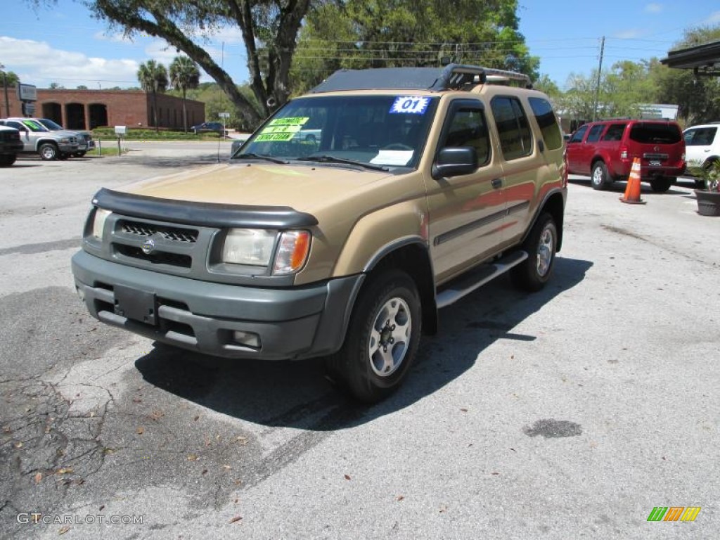 2001 Xterra SE V6 - Gold Rush Metallic / Sage photo #7