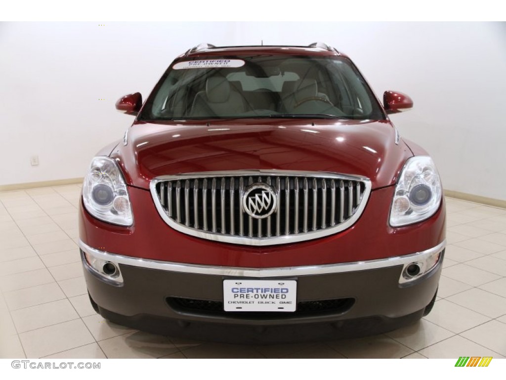 2010 Enclave CXL AWD - Red Jewel Tintcoat / Titanium/Dark Titanium photo #2