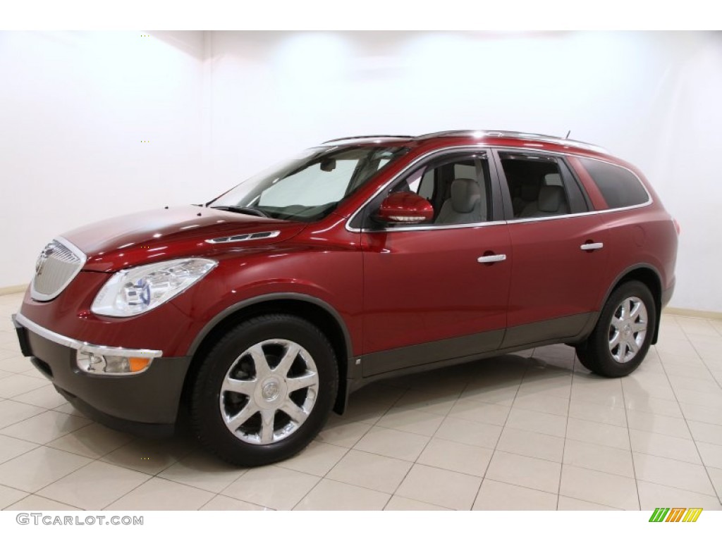 2010 Enclave CXL AWD - Red Jewel Tintcoat / Titanium/Dark Titanium photo #3