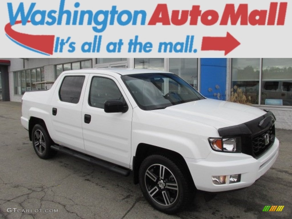 White Honda Ridgeline