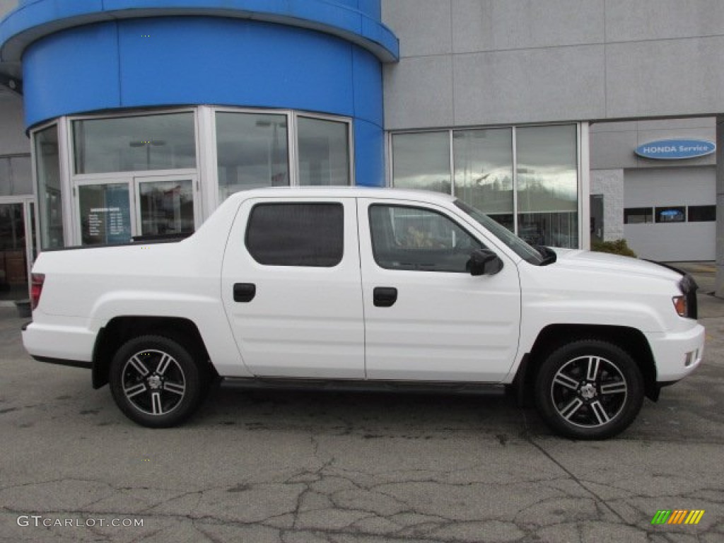 2012 Ridgeline Sport - White / Black photo #2