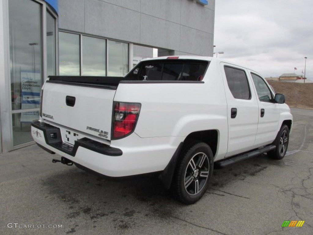 2012 Ridgeline Sport - White / Black photo #7