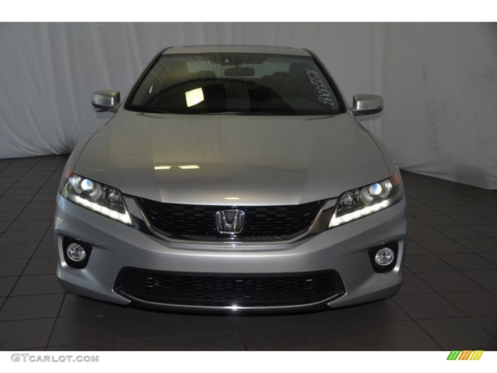 2014 Accord EX-L V6 Coupe - Alabaster Silver Metallic / Black photo #2