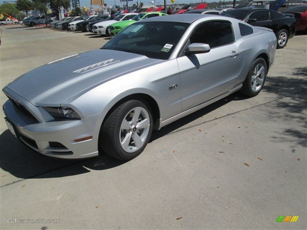 2014 Mustang GT Coupe - Ingot Silver / Charcoal Black photo #1