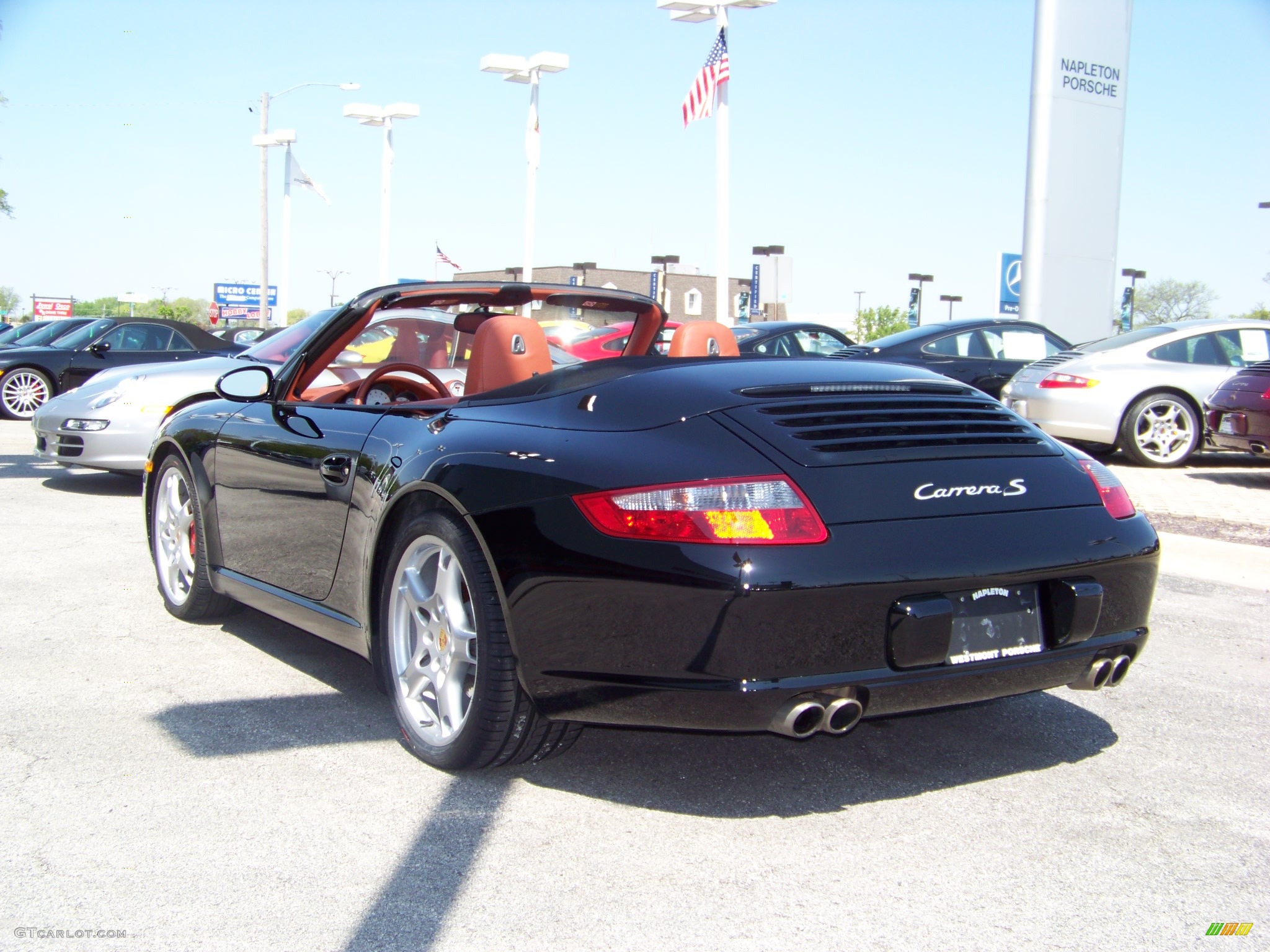 2005 911 Carrera S Cabriolet - Black / Terracotta photo #7