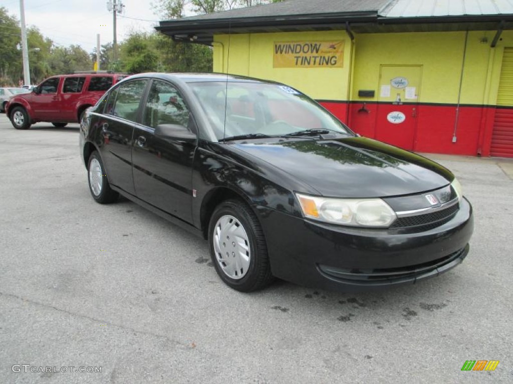 2003 ION 2 Sedan - Black / Tan photo #1
